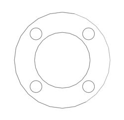 Picture of 1/8" Thick Gylon 3510 Full Face Gasket