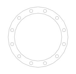 Picture of 1/16" Thick Thermoseal C4430 Full Face Gasket