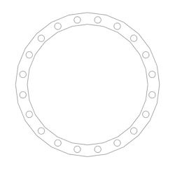 Picture of 1/8" Thick Thermoseal C4430 Full Face Gasket