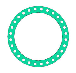 Picture of 1/8" Thick Thermoseal C4401 Full Face Gasket