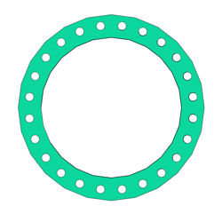 Picture of 1/8" Thick CNA750 Full Face Gasket